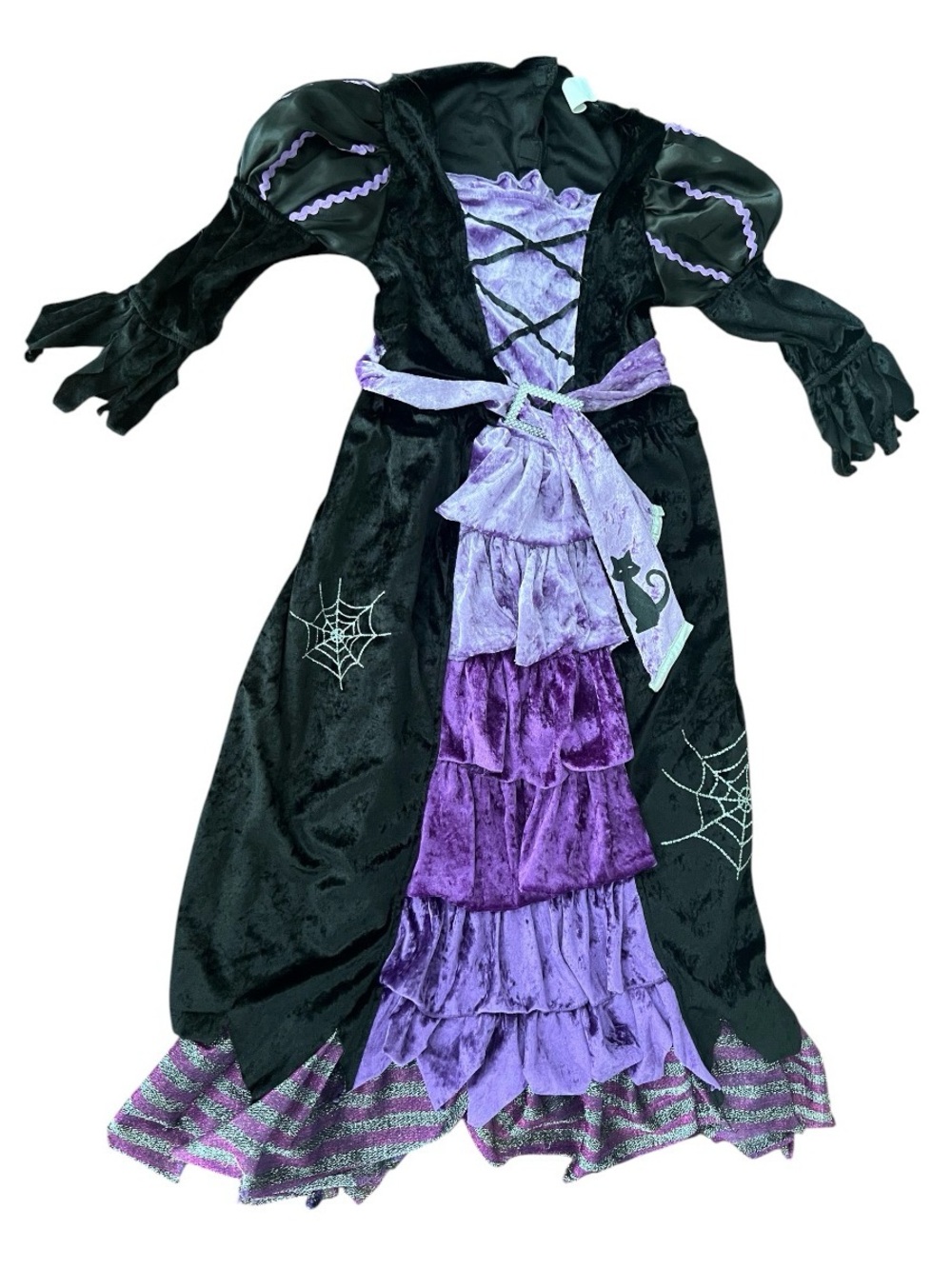 Kids Black and Purple Witch Costume Dress size 7/8